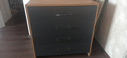 Комод Тхан дуб крафт золотой / антрацит фото покупателя 4