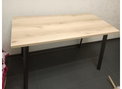 Стол Тринити Лофт 120 32 мм бетон / черный матовый фото покупателя 10