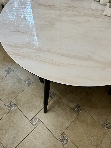 Стеклянный стол Анселм кианит / черный фото покупателя 10