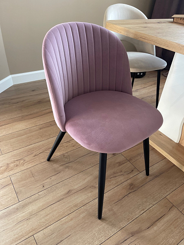 Стул на металлокаркасе Gabi 1 темно-серый / черный фото покупателя 186