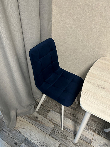 Стул на металлокаркасе Чилли К темно-серый (velutto 32) / черный фото покупателя 304