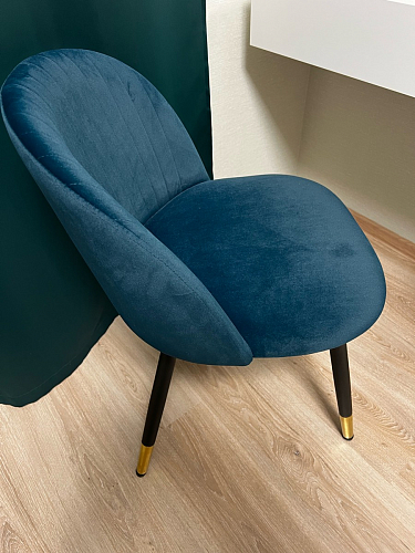 Стул на металлокаркасе Gabi 1 beige / black фото покупателя 713