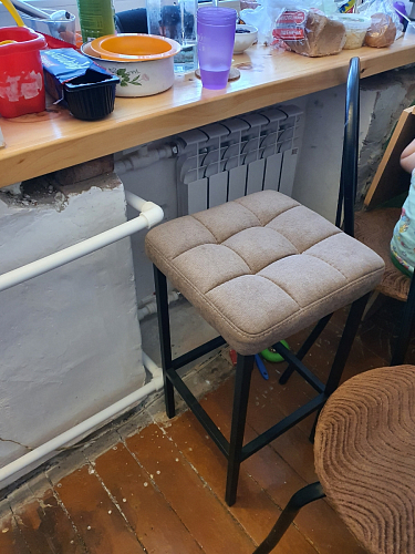 Барный стул Лофт катания лаванда / белый матовый фото покупателя 235