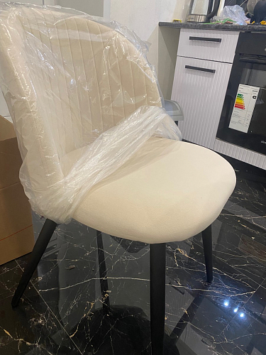 Стул на металлокаркасе Gabi 1 dark gray / black фото покупателя 536