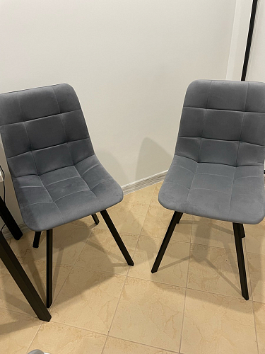 Стул на металлокаркасе Чилли черный / зеленый фото покупателя 844