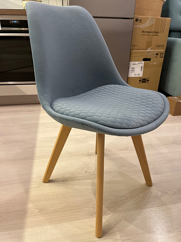 Стул Bonuss blue / wooden legs фото покупателя 79