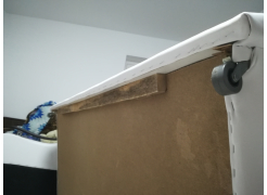 Диван Меркурий прямой рогожка серый / эко кожа черный со спальным местом 160 см фото покупателя 8