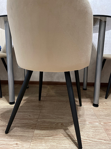 Стул на металлокаркасе Gabi gray / black фото покупателя 739