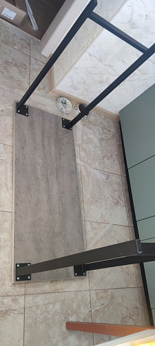 Барная стойка Дилан Лофт 120х40х90 бетон светлый фото покупателя 65