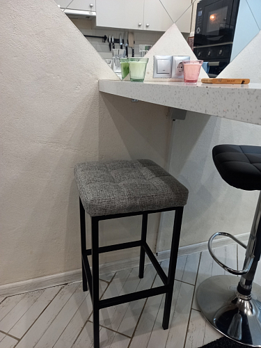 Барный стул Лофт линкольн белый / белый матовый фото покупателя 9