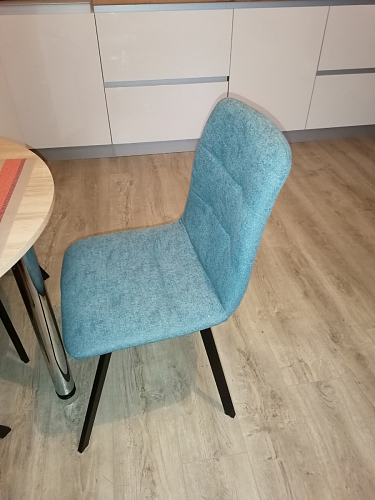 Стул на металлокаркасе Bruk blue / white фото покупателя 5