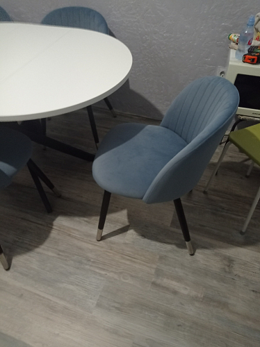 Стул на металлокаркасе Gabi 1 light purple / black фото покупателя 598