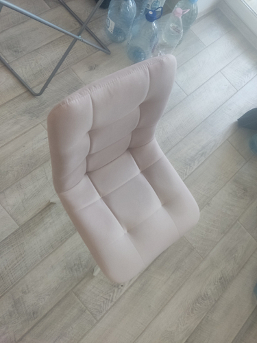 Стул на металлокаркасе Чилли синяя ткань / белый фото покупателя 113