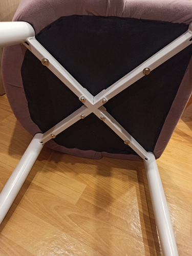 Стул на металлокаркасе Kora white / gray фото покупателя 412