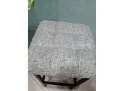 Барный стул Лофт кожзам темно-серый / черный матовый фото покупателя 76