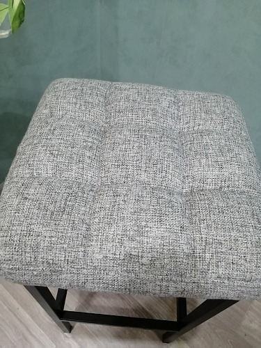 Барный стул Лофт микровелюр катания блэк / черный матовый фото покупателя 78