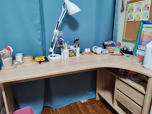 Письменный стол СПм-25 левый дуб сонома фото покупателя 57