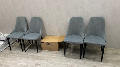 Стул на металлокаркасе Kora white / gray фото покупателя 367