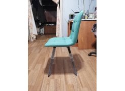 Стул на металлокаркасе Чилли синяя ткань / белый фото покупателя 11