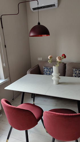 Стул на металлокаркасе Gabi latte / gold / black фото покупателя 602