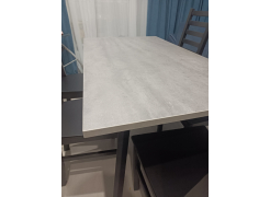 Стол Тринити Лофт 120 32 мм бетон / черный матовый фото покупателя 451