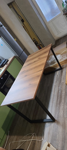 Деревянный стол Лота Лофт 120x75 дуб крафт табачный / черный матовый фото покупателя 349