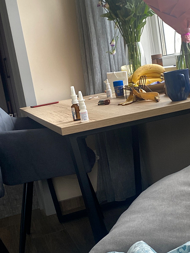 Стол раскладной Лота Лофт 120 25 мм юта / черный матовый фото покупателя 811