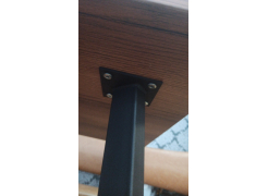 Стол Тринити Лофт 120 32 мм бетон / черный матовый фото покупателя 487