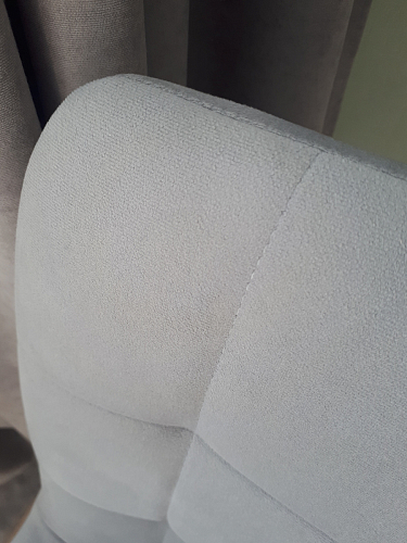 Стул на металлокаркасе Чилли К светло-серый велюр / черный каркас фото покупателя 1258