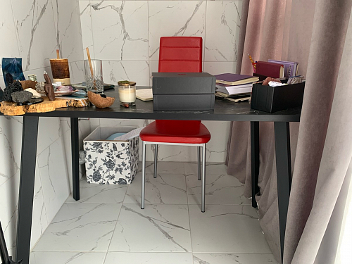 Стол Тринити Лофт 120 32 мм дуб галифакс табако / черный матовый фото покупателя 163