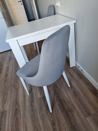 Стул на металлокаркасе Kora green / black фото покупателя 88