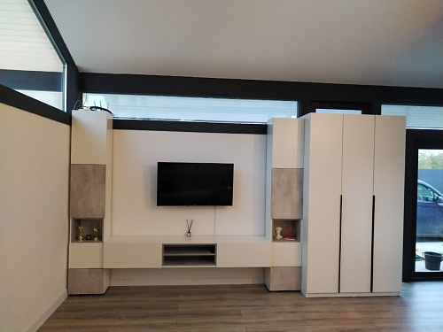 Модульная гостиная Лонгфорд комплектация 1 белый / дуб вотан фото покупателя 8