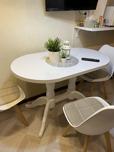 Деревянный стол Адней 01 белый фото покупателя 1