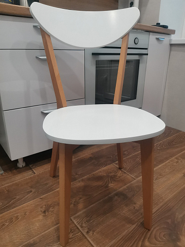 Стул Maxi/Макси белый / натуральный фото покупателя 11