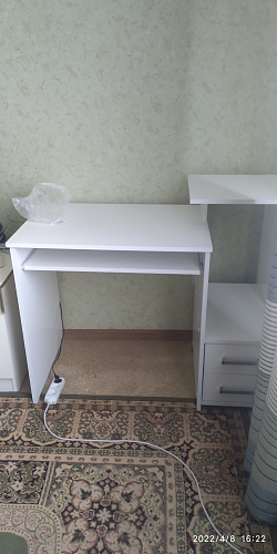 Компьютерный стол Джаз-24 левый дуб молочный фото покупателя 161