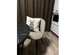 Стул на металлокаркасе Gabi 1 gray / black фото покупателя 265