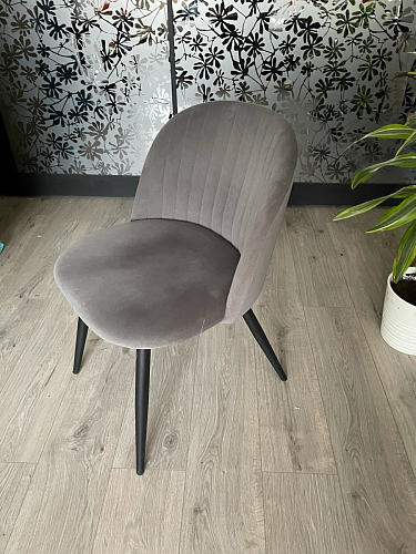 Стул на металлокаркасе Gabi 1 темно-серый / черный фото покупателя 60