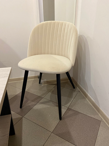 Стул на металлокаркасе Gabi 1 light purple / black / gold фото покупателя 99