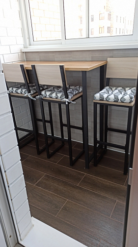 Барная стойка Дилан Лофт 120х60х110 бетон фото покупателя 113