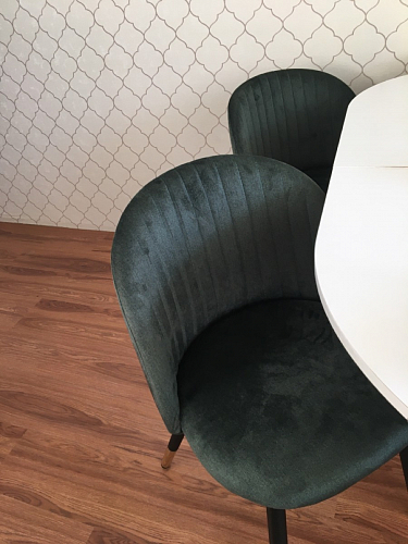 Стул на металлокаркасе Gabi 1 темно-серый / черный фото покупателя 51