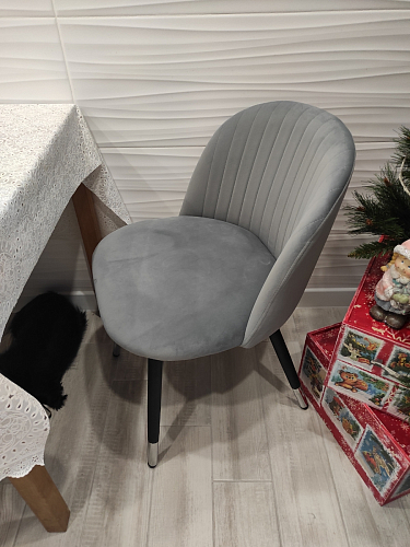 Стул на металлокаркасе Gabi latte / gold / black фото покупателя 155