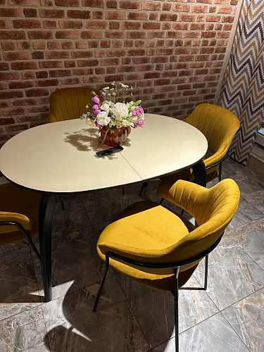 Стул на металлокаркасе Инклес дымчатый / черный глянец фото покупателя 24