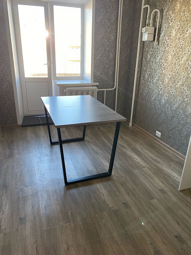 Стол Лота Лофт 140 25 мм черный матовый / бетон фото покупателя 149