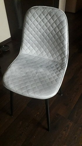 Стул на металлокаркасе Capri blue / white фото покупателя 105