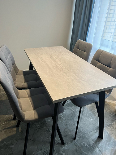 Стул на металлокаркасе Чилли зеленый / черный фото покупателя 991