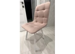 Стул на металлокаркасе Чилли синяя ткань / белый фото покупателя 641