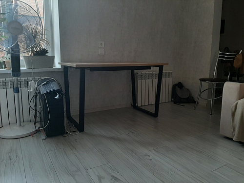 Деревянный стол Лота Лофт 140х80 дуб крафт табачный / черный матовый фото покупателя 260