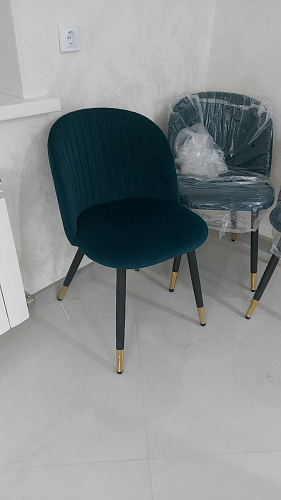 Стул на металлокаркасе Gabi gray / black фото покупателя 406