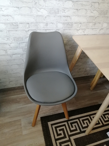 Деревянный стул Bonuss light gray / wood фото покупателя 46