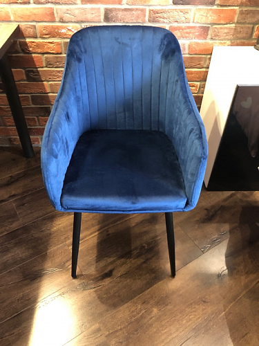 Стул на металлокаркасе Slam dark blue фото покупателя 15